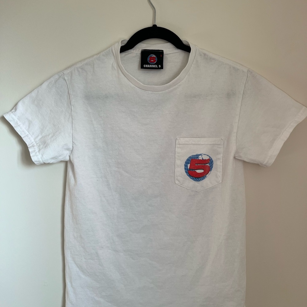 Channel 5 White Short Sleeve Tee